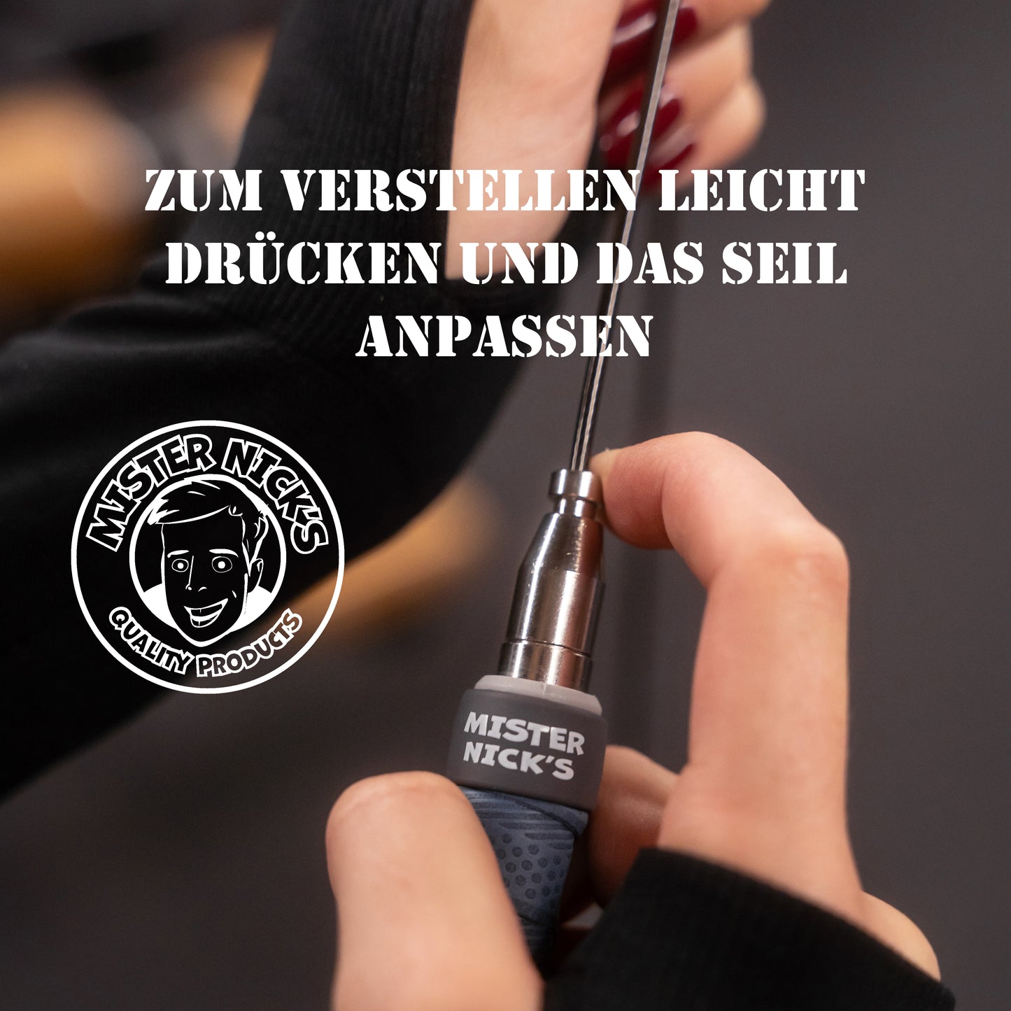 Mister Nick's Profi Springseil mit Kugellager, mit Zubehör