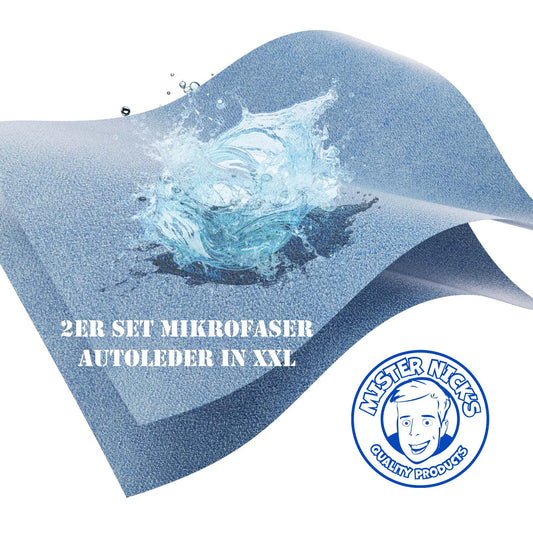 Mister Nick's Auto- & Fensterleder aus Mikrofaser XXL, 2er - 48 x 58cm