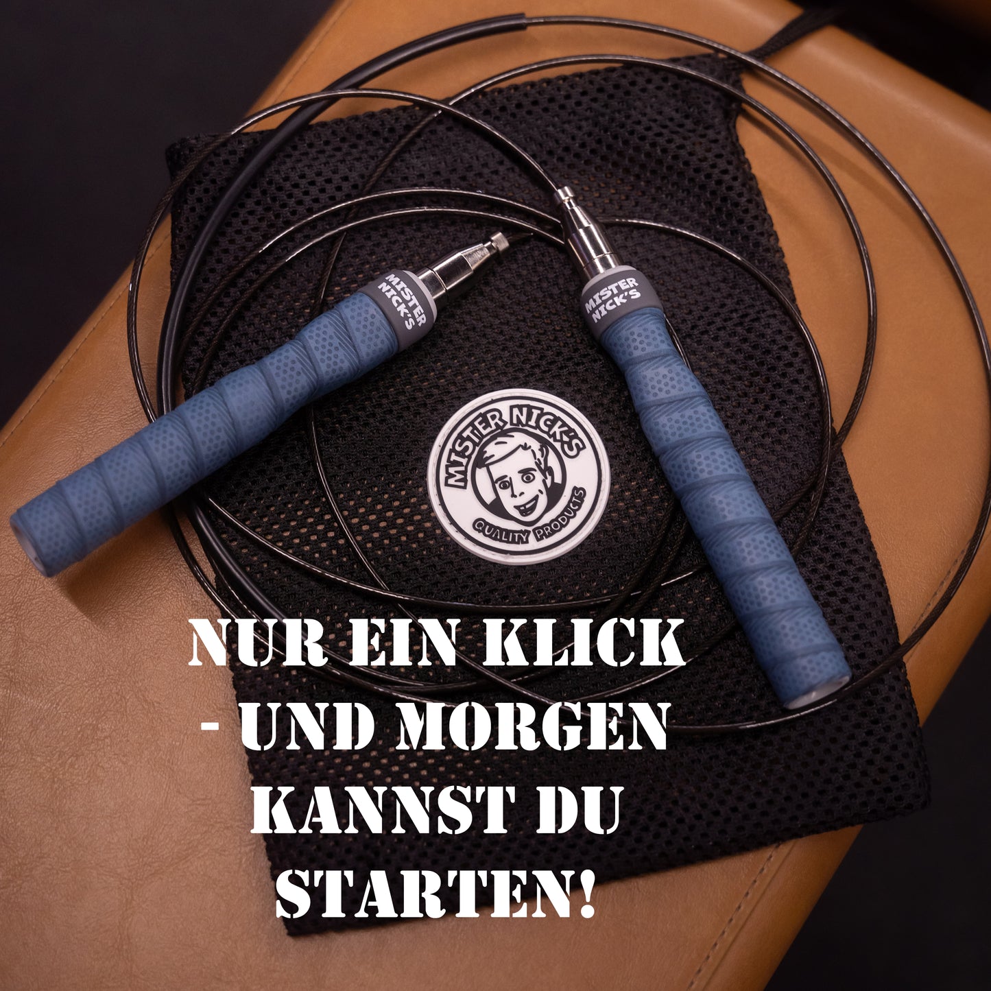 Mister Nick's Profi Springseil mit Kugellager, mit Zubehör